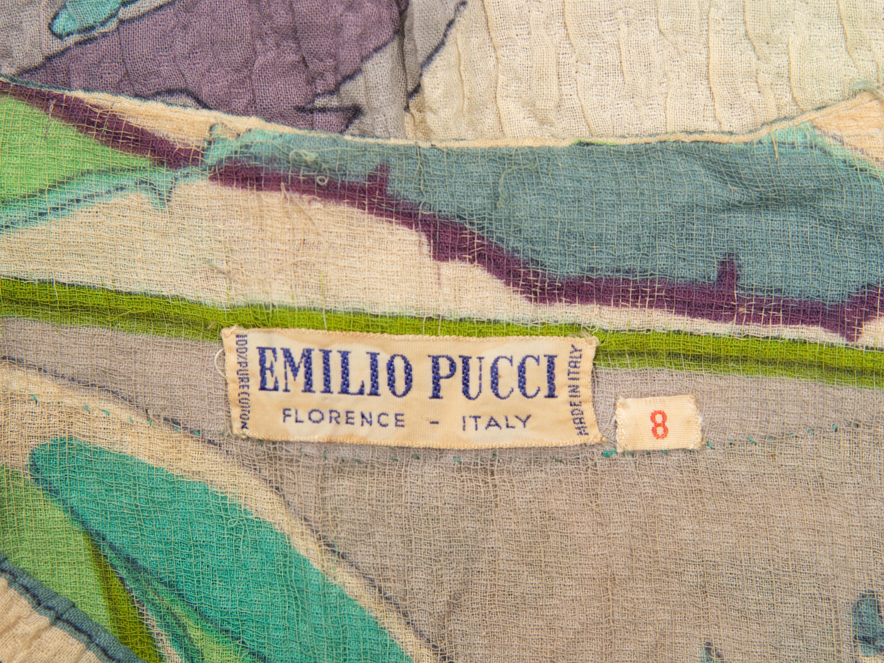 Emilio Pucci, Cotton Gauze Dress, 1960's