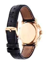 BLANCPAIN, 18K PINK GOLD TRIPLE DATE MOON PHASE WRISTWATCH
