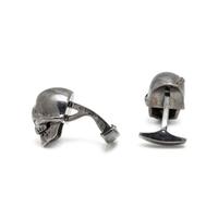 LONGMIRE, STERLING SILVER SKULL CUFFLINKS