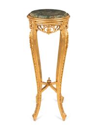 A Louis XV Style Giltwood Pedestal