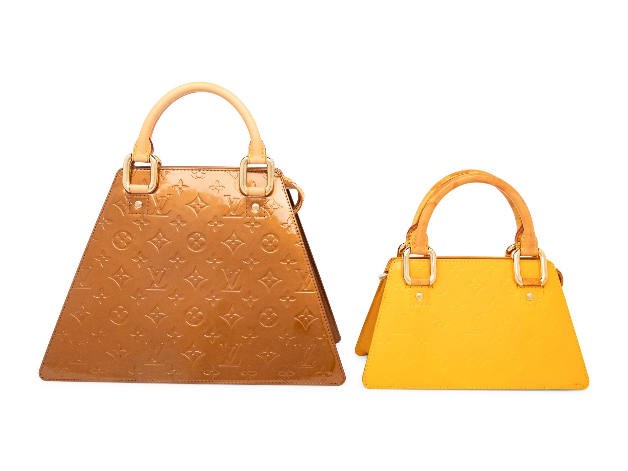 Louis Vuitton, Two Patent Empreinte Monogram Forsyth Bags