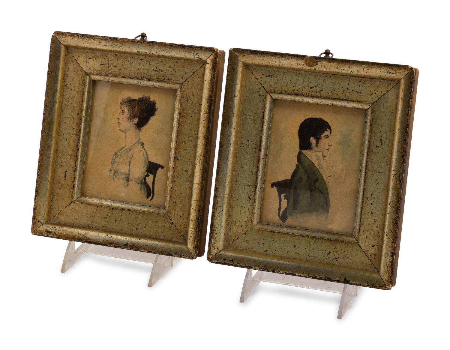 A Pair of Portrait Miniatures by Patty Hodgkins