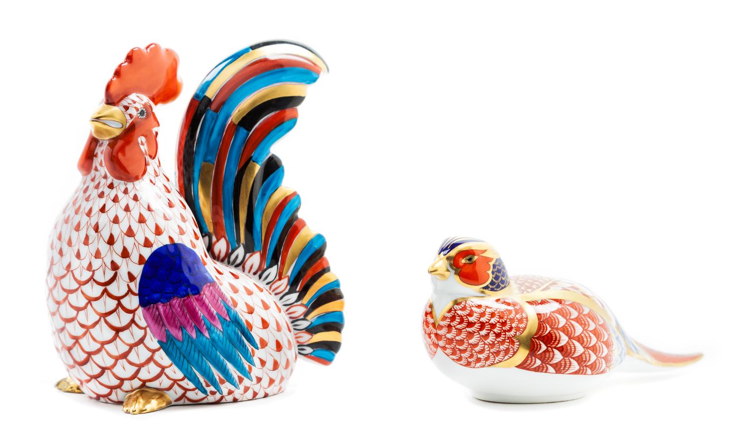 A Herend Rooster Height of rooster 5 1/2 inches.