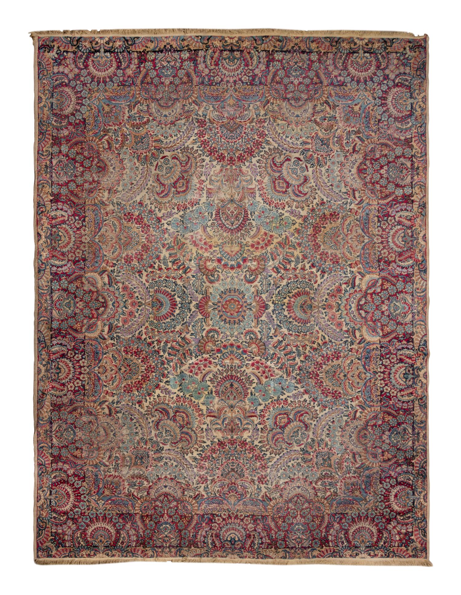 A Lavar Kirman Wool Rug