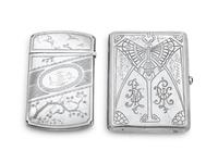 A Russian Silver Cigarette Case