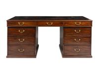 A George III Mahogany Partner's Desk