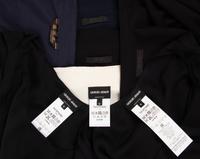 Seven Designer Tops: One Loro Piana, Three Giorgio Armani, and Three The Row