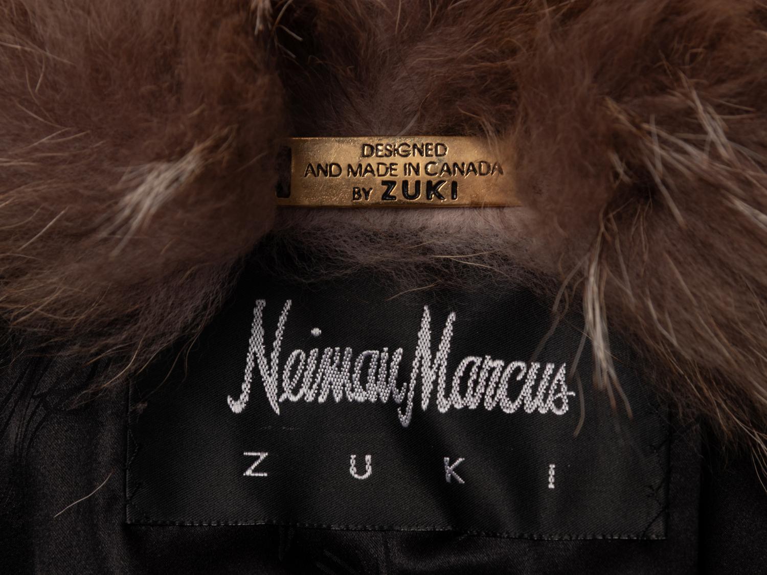 Zuki, Printed Fox Fur and Mink Vest