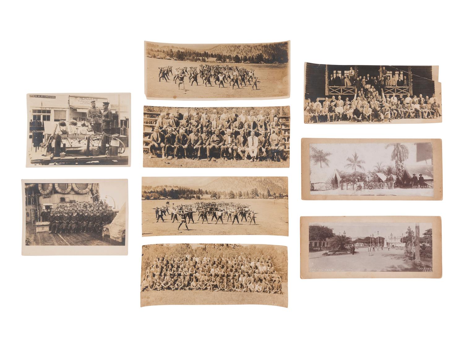 [WESTERN AMERICANA]. A group of photographs, many taken in the Western United States, highlighted by 2 photographs of Deadwood, South Dakota, taken by H.R. LOCKE.