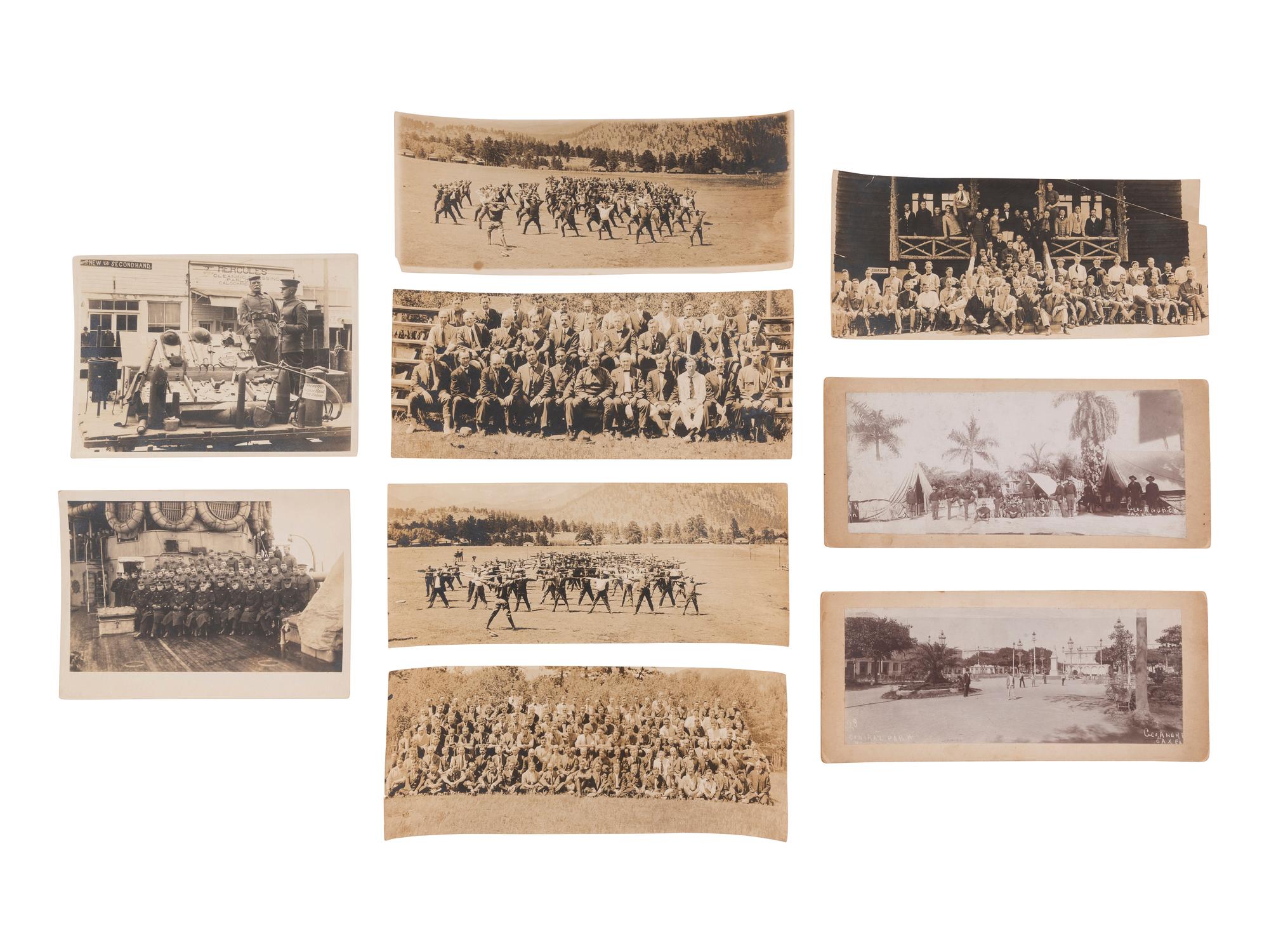 [WESTERN AMERICANA]. A group of photographs, many taken in the Western United States, highlighted by 2 photographs of Deadwood, South Dakota, taken by H.R. LOCKE.