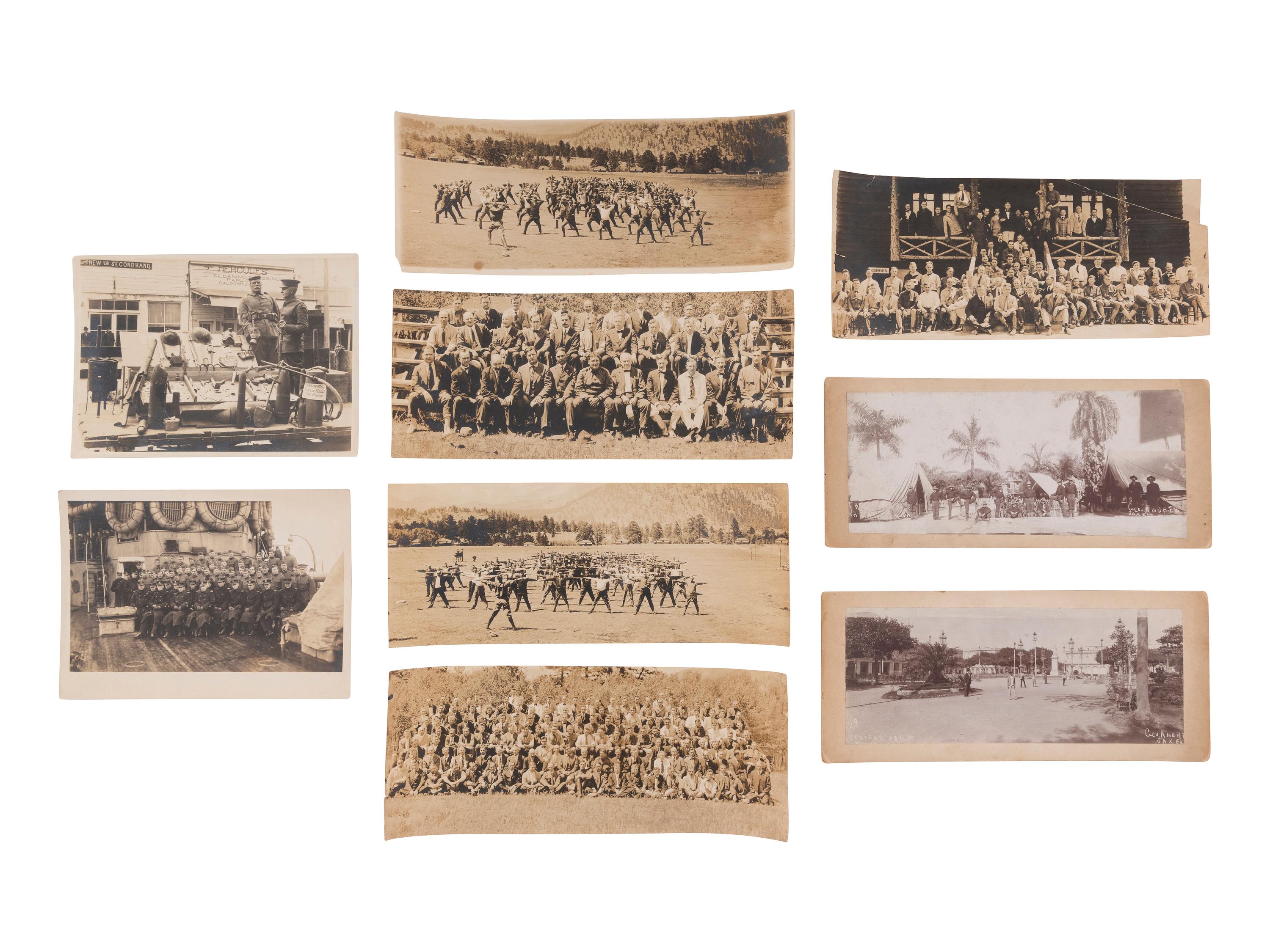 [WESTERN AMERICANA]. A group of photographs, many taken in the Western United States, highlighted by 2 photographs of Deadwood, South Dakota, taken by H.R. LOCKE.