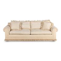 A Custom Silk Moiré Upholstered Sofa