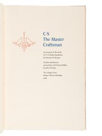 [DOVES PRESS -- LEAF BOOK]. STROUSE, Norman H. (1906-1993) and DREYFUS, John (1918-2002). C-S, The Master Craftsman . Harper Woods, MI: [Printed by Leonard F. Bahr at] The Adagio Press, 1969.