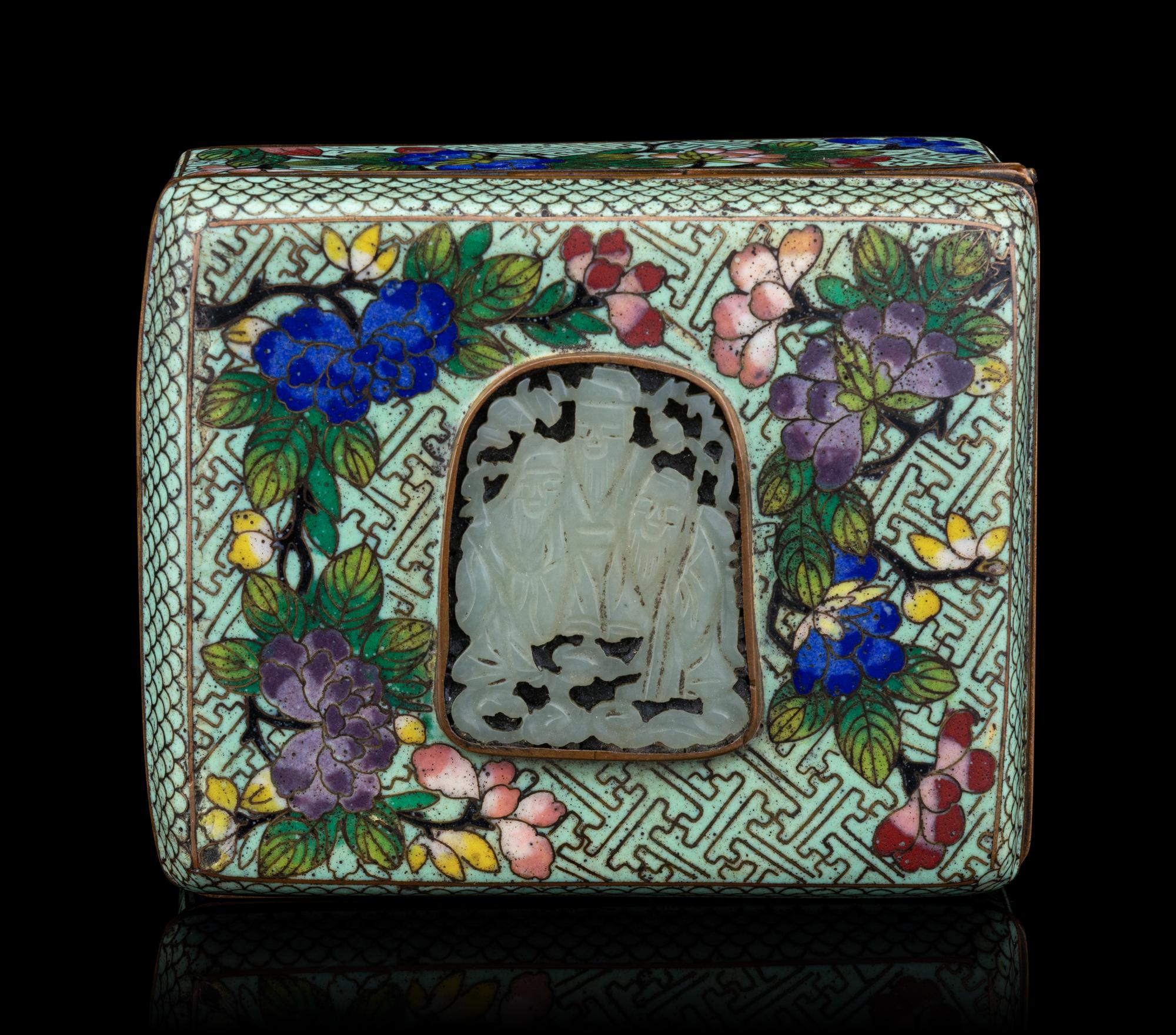 Seven Chinese and Japanese Cloisonne Articles