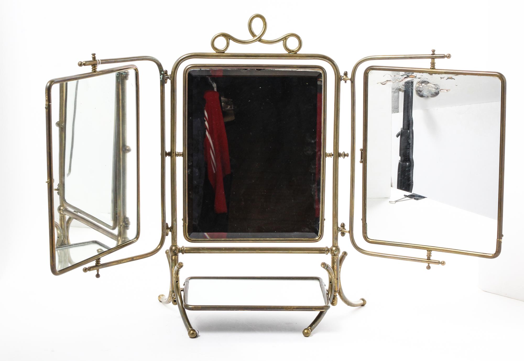 A Dressing Mirror Height 21 x width 33 inches (open). — 20TH CENTURY