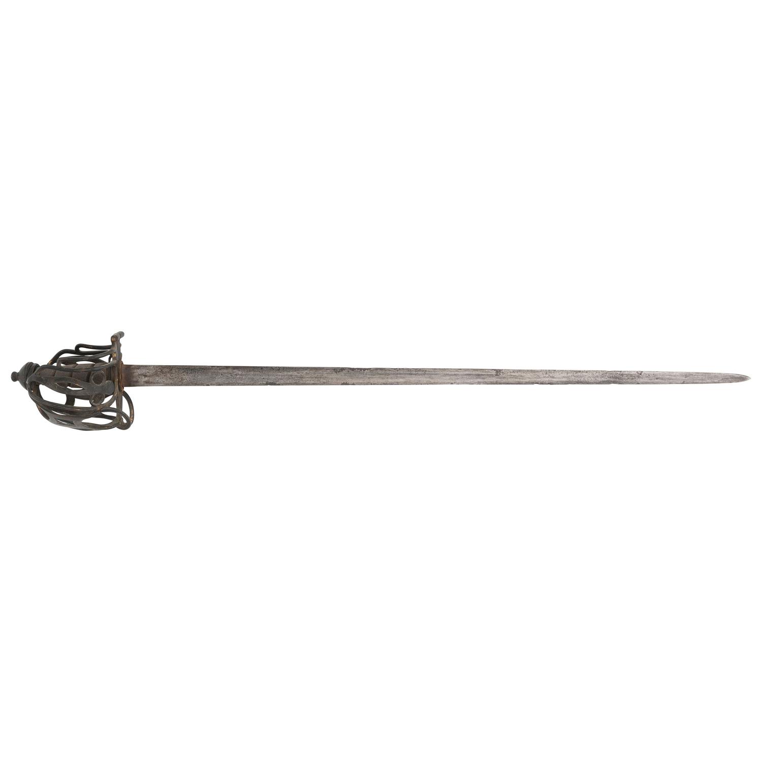 Scottish Brass Basket Hilted Broadsword
