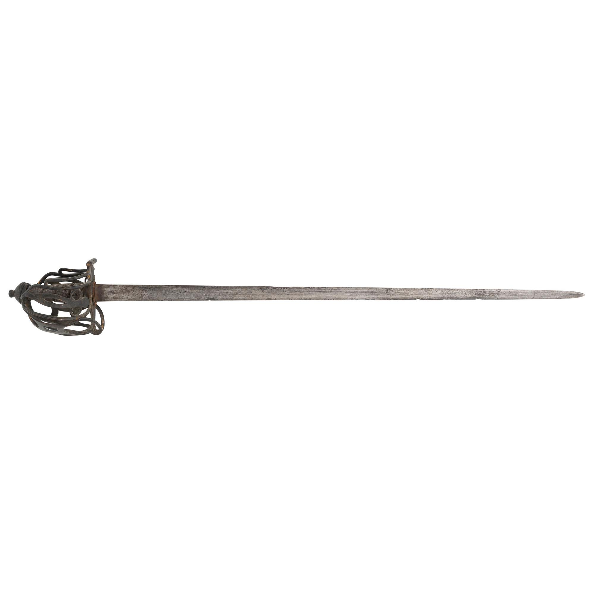 Scottish Brass Basket Hilted Broadsword