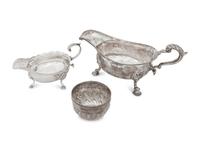 Three English Silver Table Articles