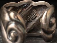Matching Pair of Taxco Sterling Silver Cuff Bracelets, 1948-1978