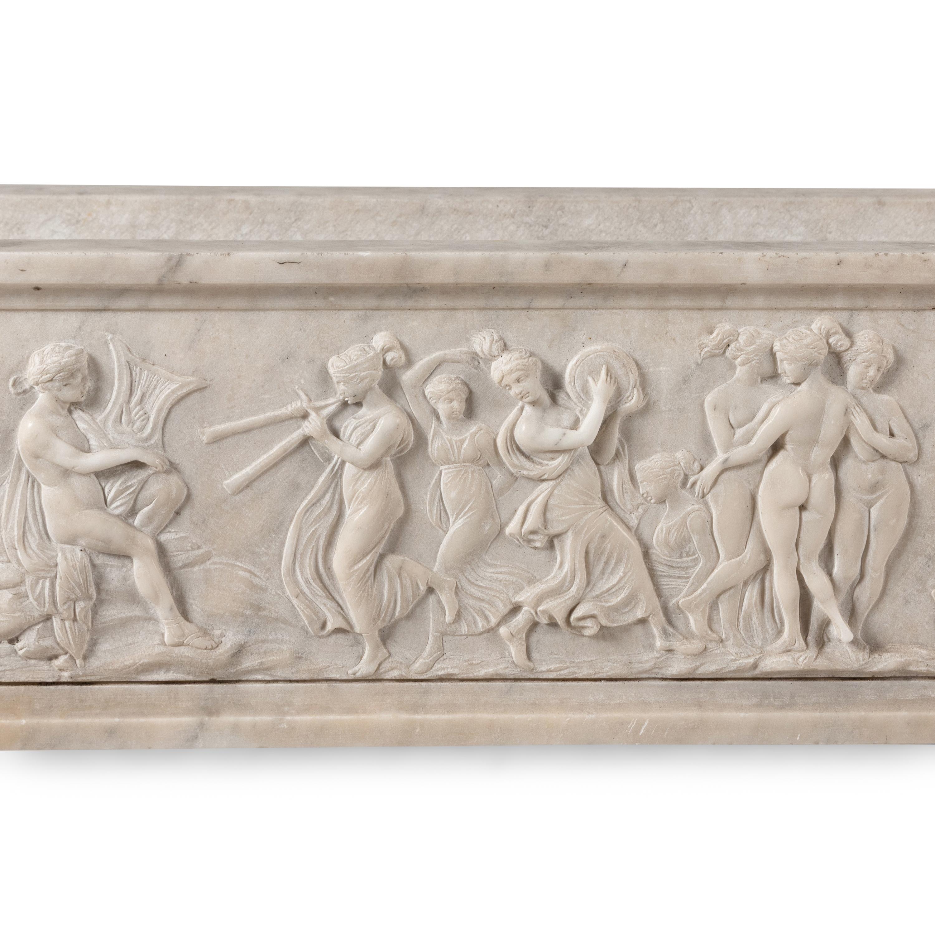 An Italian Renaissance Style White Marble Jardinière