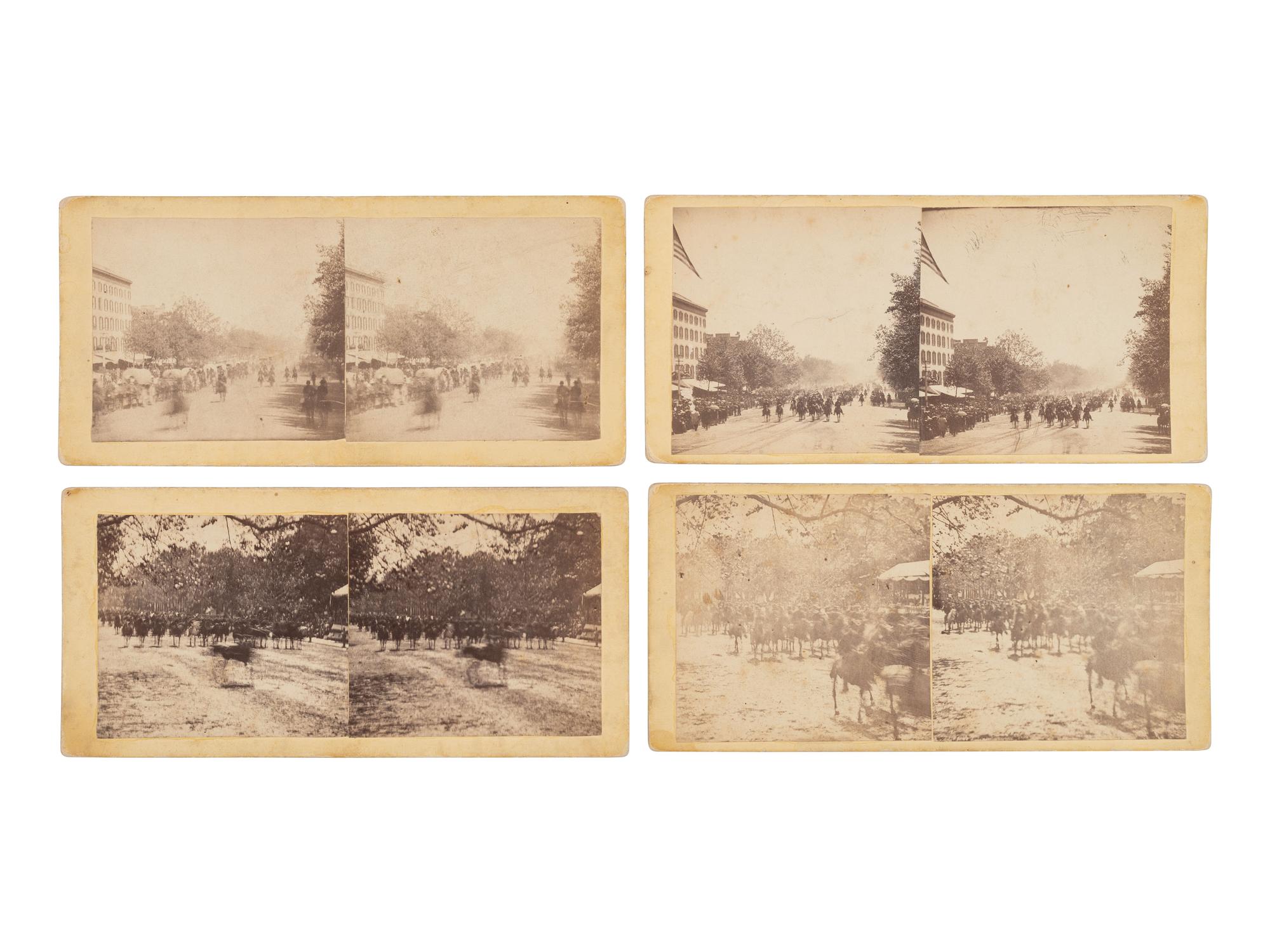 [CIVIL WAR]. 12 "Grand Review" stereoviews by Alexander Gardner. [Washington, DC]: [1865].