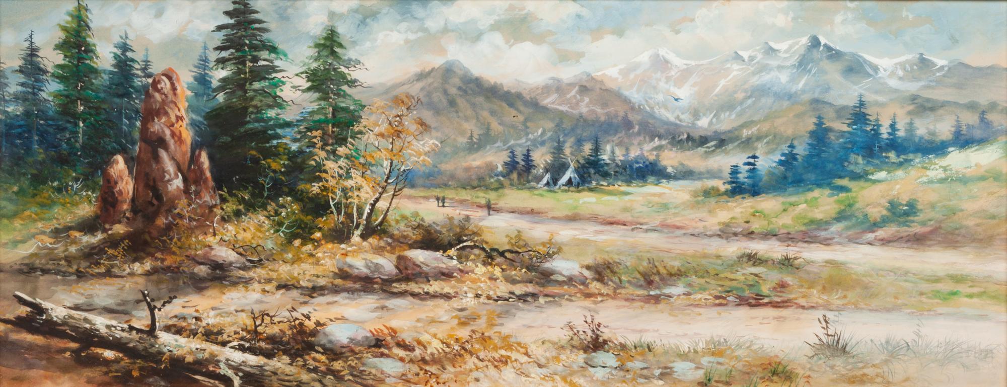 Pike's Peak with Indian Camp