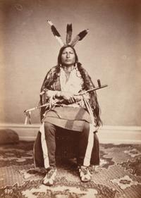 [Shindler, Antonio Zeno (1823-1899), photographer]. Photograph of Iron Black Bird, Yankton Dakota. [Washington, D.C., 1867].