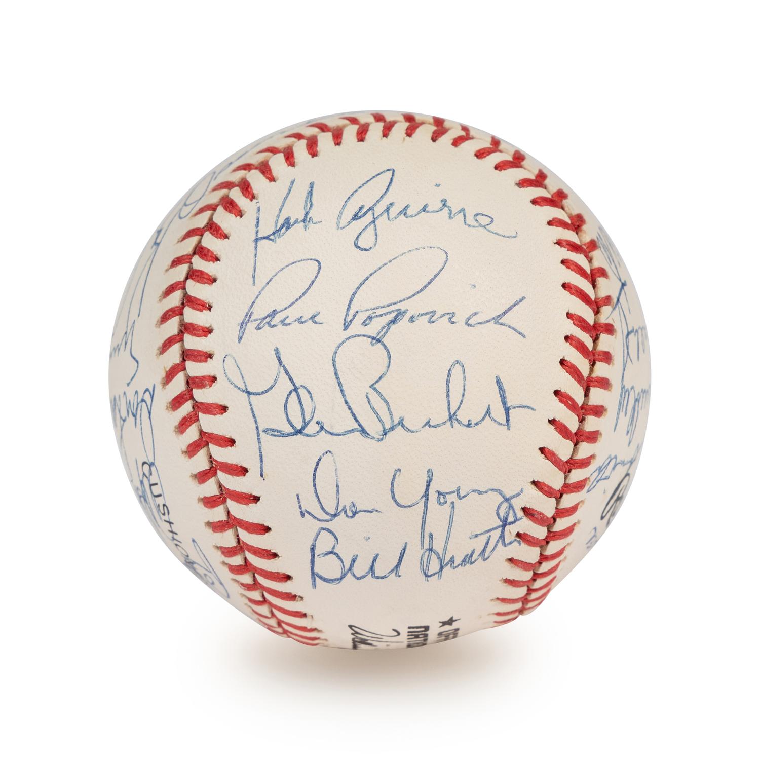 A 1969 Chicago Cubs Team Signed Autograph Baseball (Beckett Authentication Services Letter),