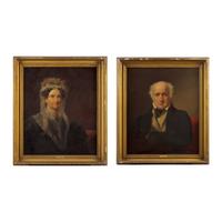 John Neagle (1796-1865) — Pair of Portraits: David and Sarah Fisher