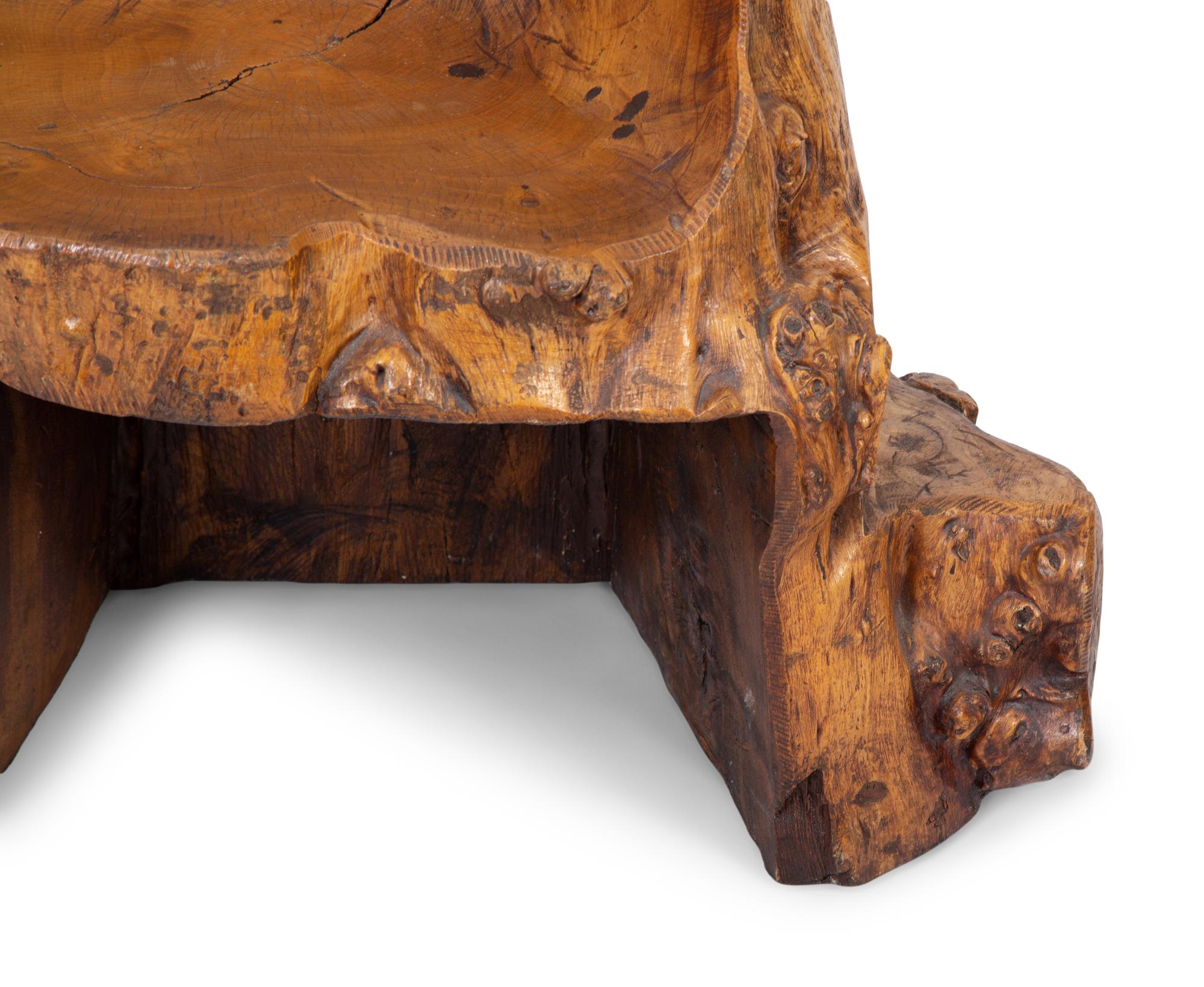 Pair of American Studio Craft Live Edge Chairs — 20TH CENTURY