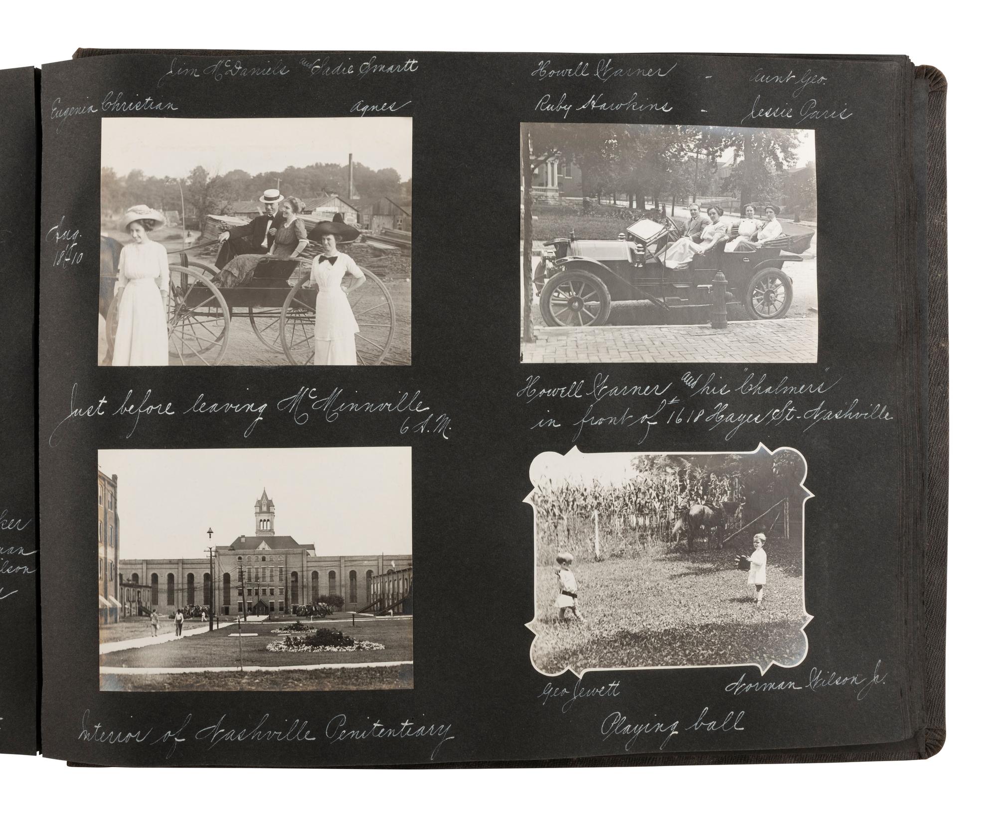 [PHOTO.] Album feat. images of Hudson Fulton Celebration, plains, auto races, and Black subjects.