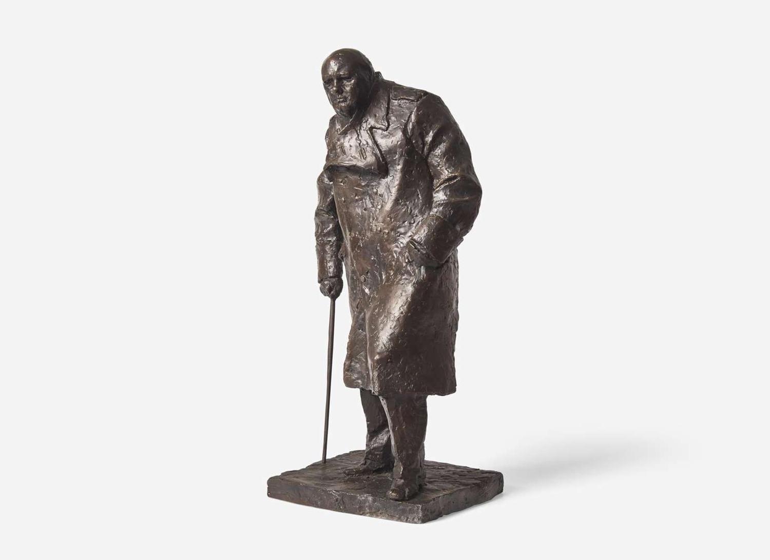 Ivor Roberts-Jones (British, 1916-1996) - Sir Winston Churchill, Maquette for the Monument in Parliament Square