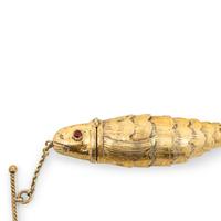 A Dutch Silver-Gilt Articulated Fish