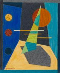 Emil Bisttram, (American, 1895-1976), Abstraction, 1941