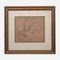 Attributed to Jean-Baptiste Oudry (French, 1686–1755) Lion Attaquant un Cheval