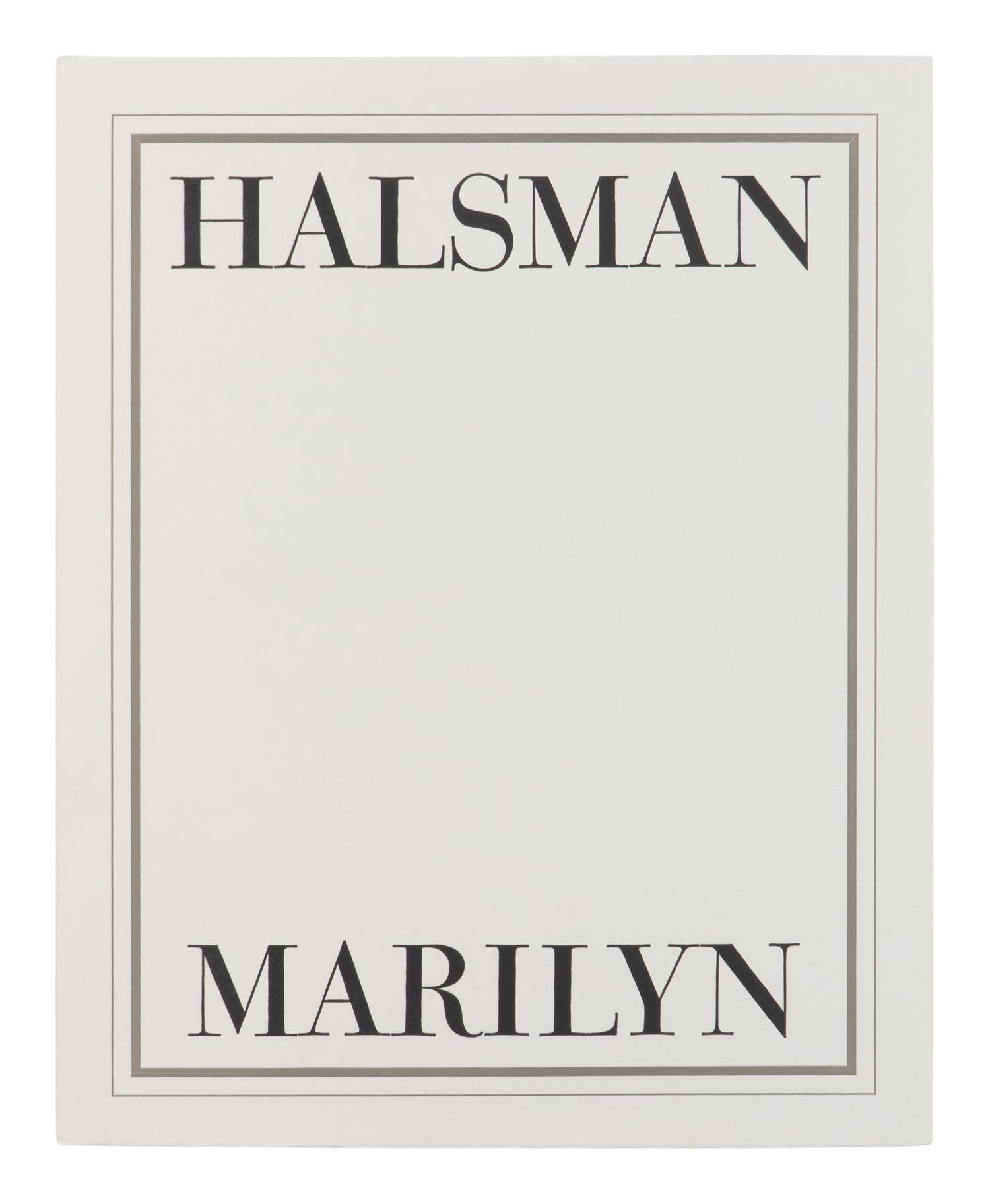 [PHOTOGRAPHY]. HALSMAN, Philippe (1906-1979). Halsman/Marilyn. New York: Neikrug Press, 1981.