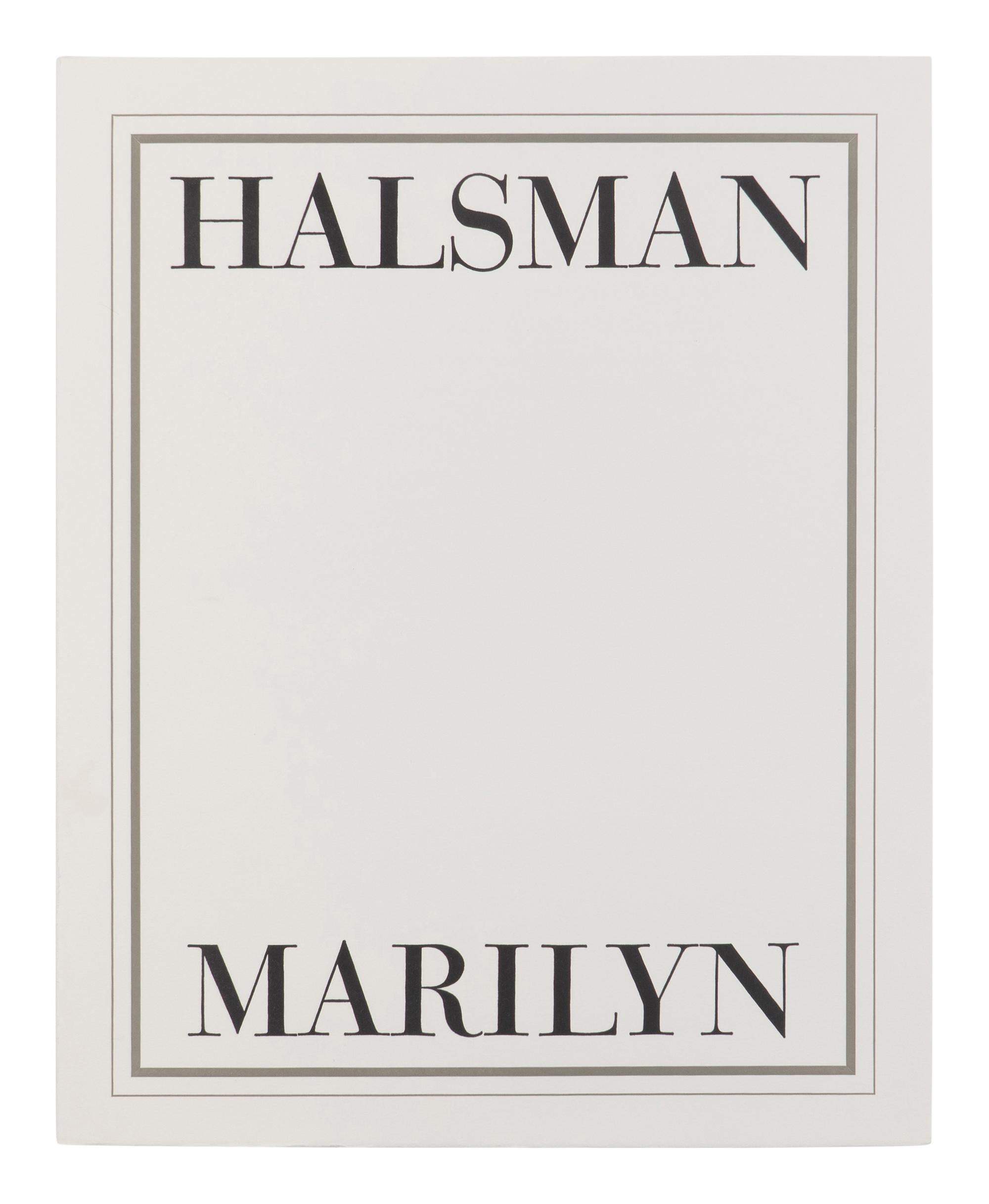 [PHOTOGRAPHY]. HALSMAN, Philippe (1906-1979). Halsman/Marilyn. New York: Neikrug Press, 1981.