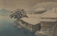 A Group of Seven Japanese Woodblock Prints, 20th Century