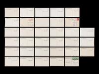 A Collection of 1953 New York Yankees Dormand Postcards