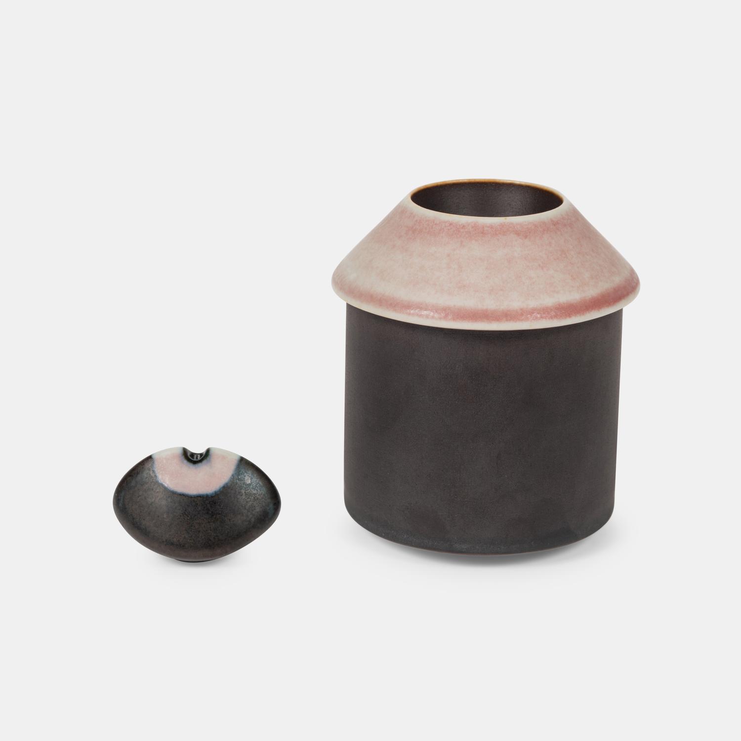 Covered Jar and Flat Vessel, 1984