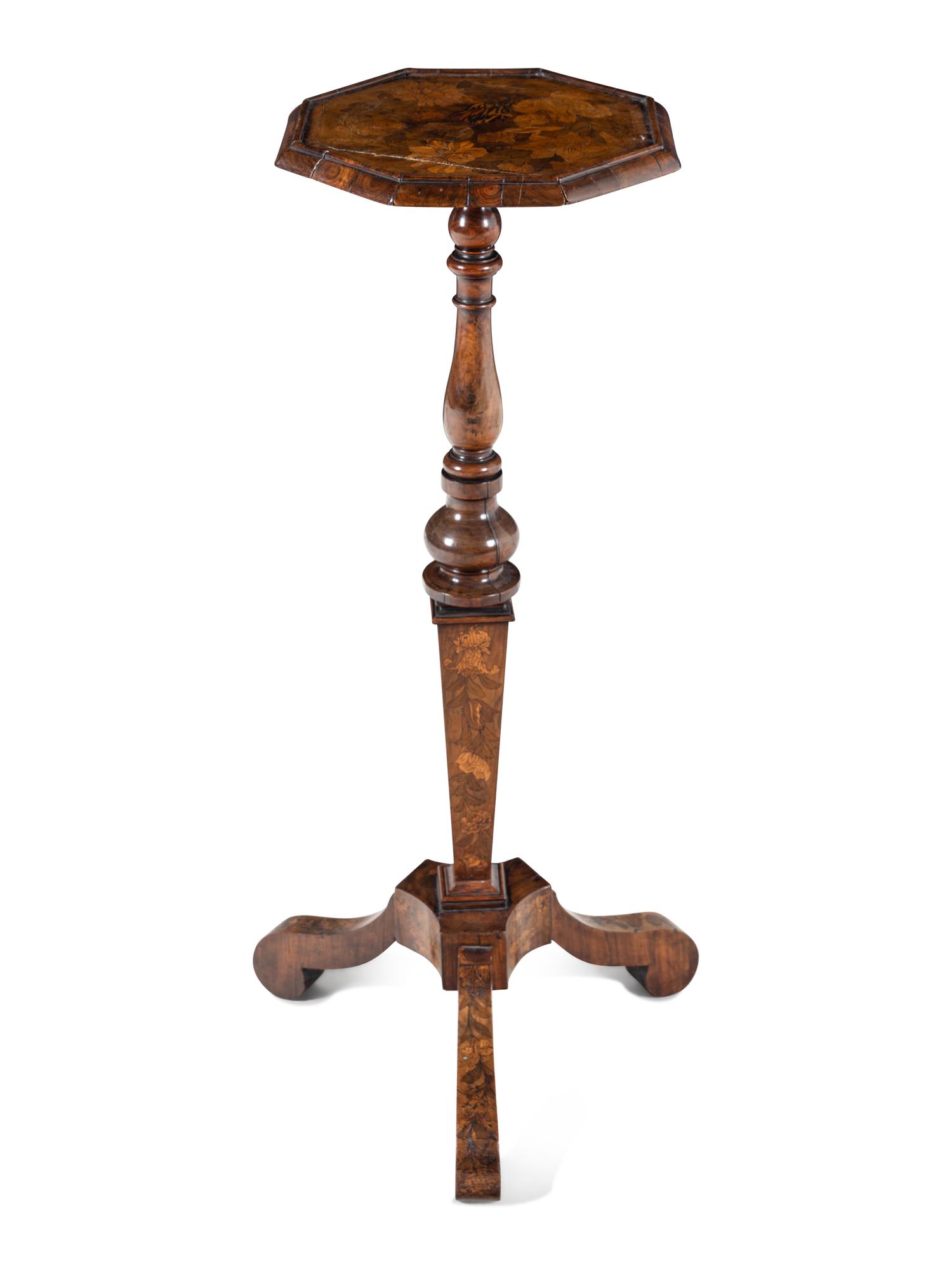 A Dutch Marquetry Kettle Stand