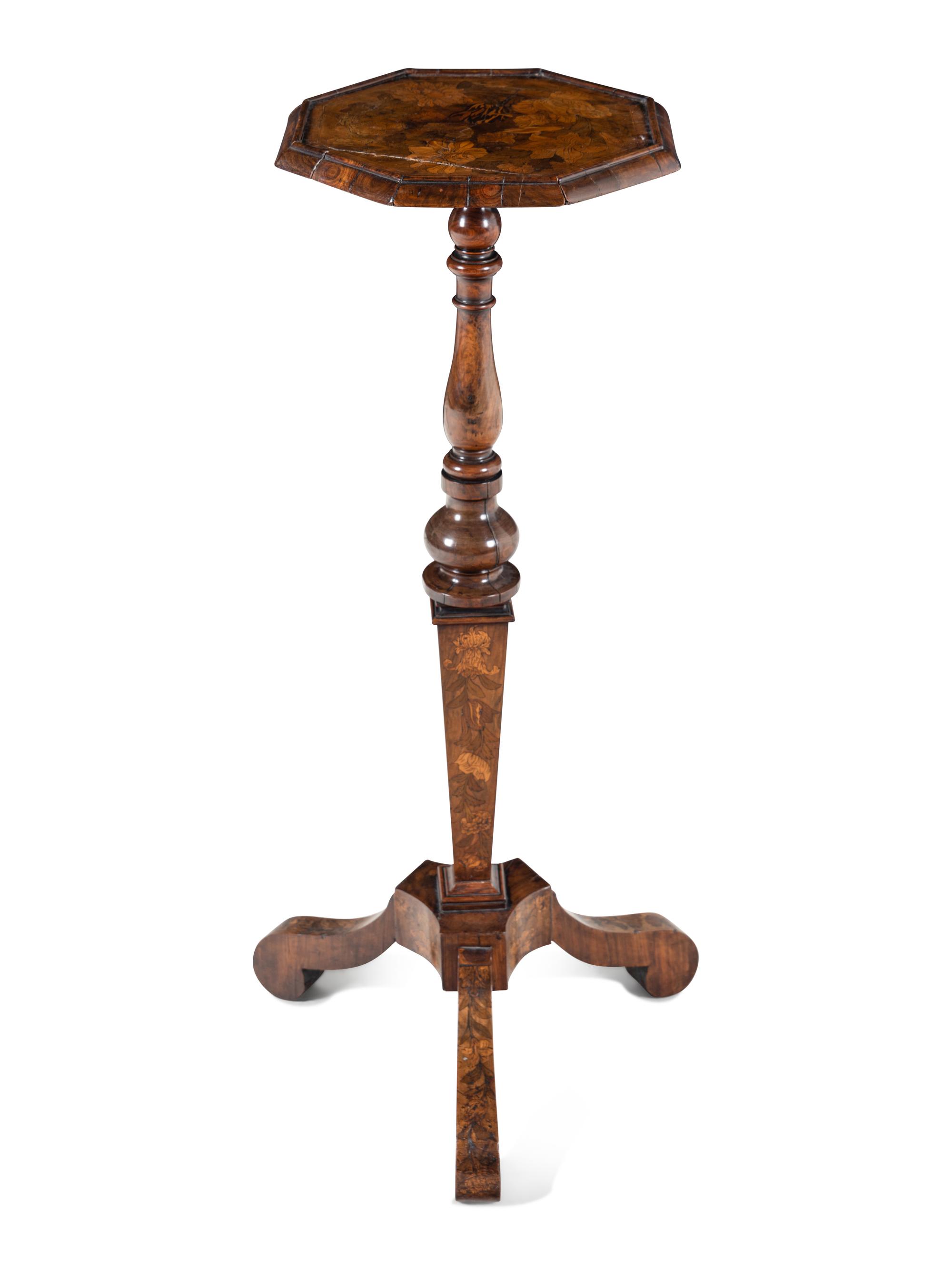 A Dutch Marquetry Kettle Stand