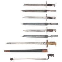 5 US Bayonets: (3) M1892 Krag, (1) M1870 Navy Rifle & (1) Type III Socketed Fencing Bayonet