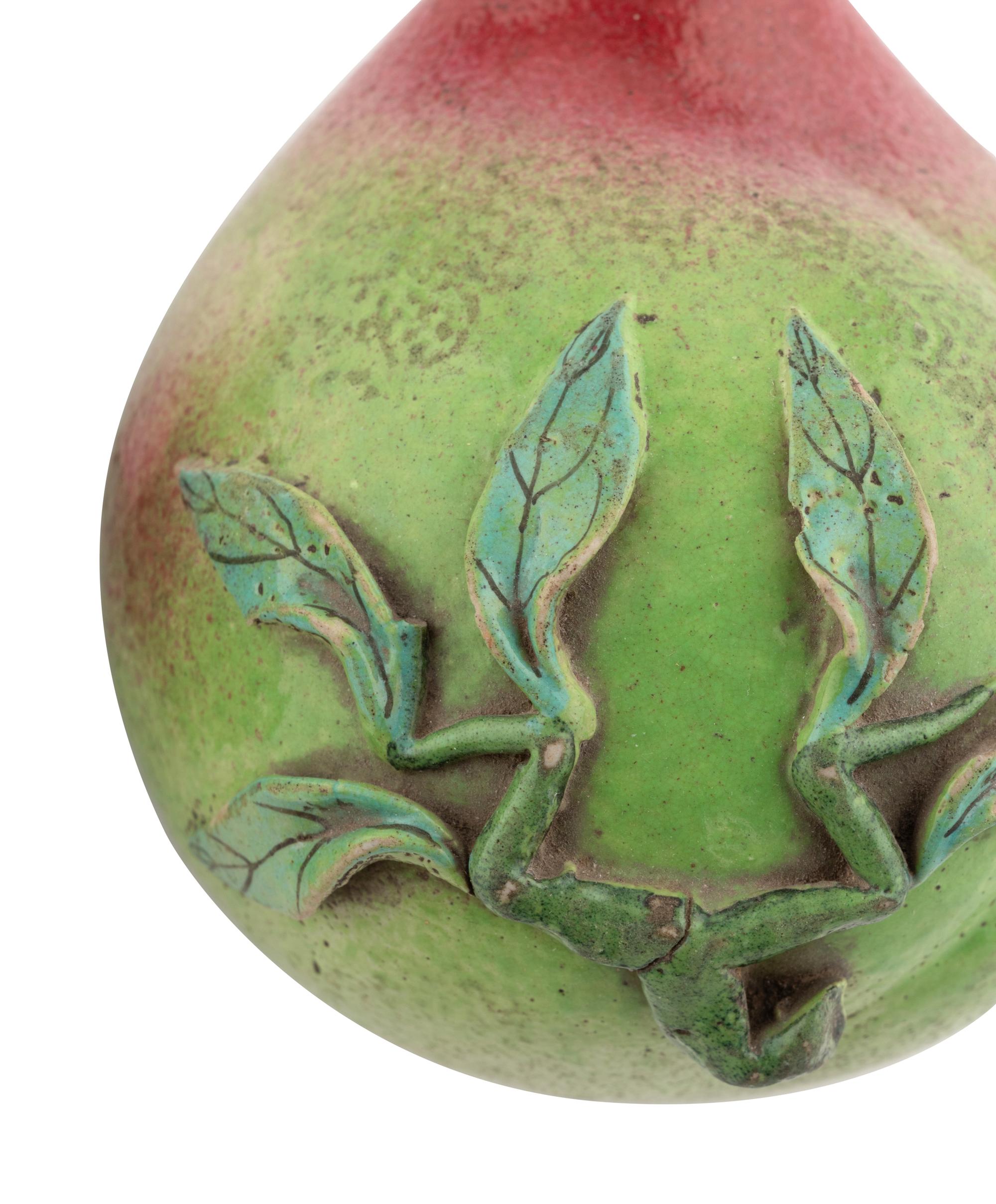 Two Chinese Porcelain Models of Longevity Peaches