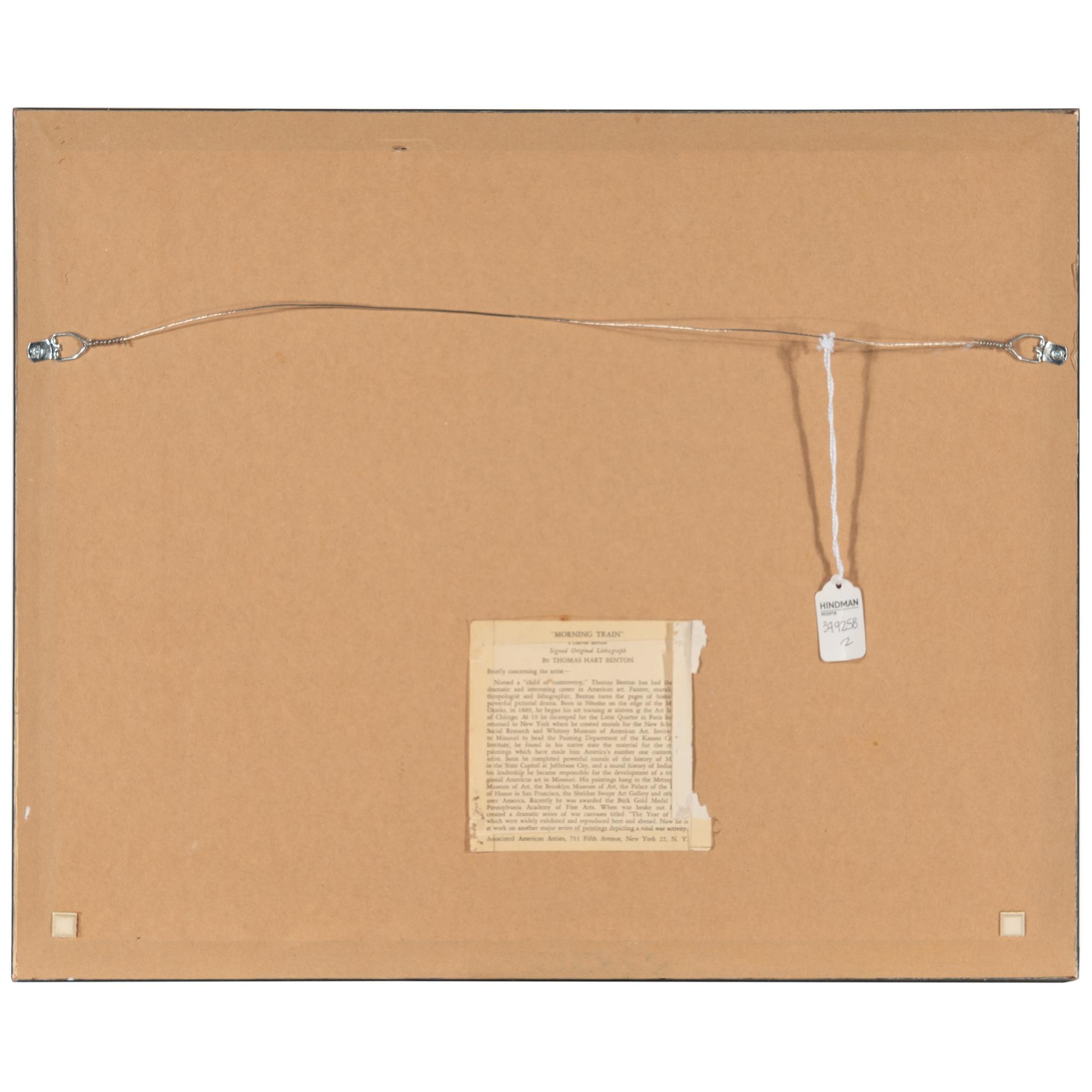 Thomas Hart Benton (American, 1889-1975) — Morning Train , 1943