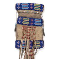 Eastern Plains Beaded Hide Bag