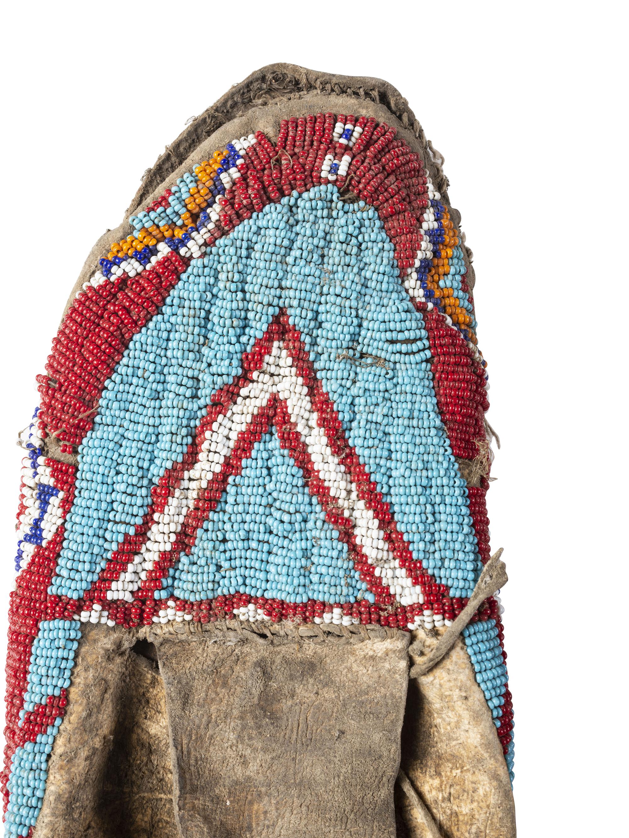 Sioux Beaded Hide Moccasins