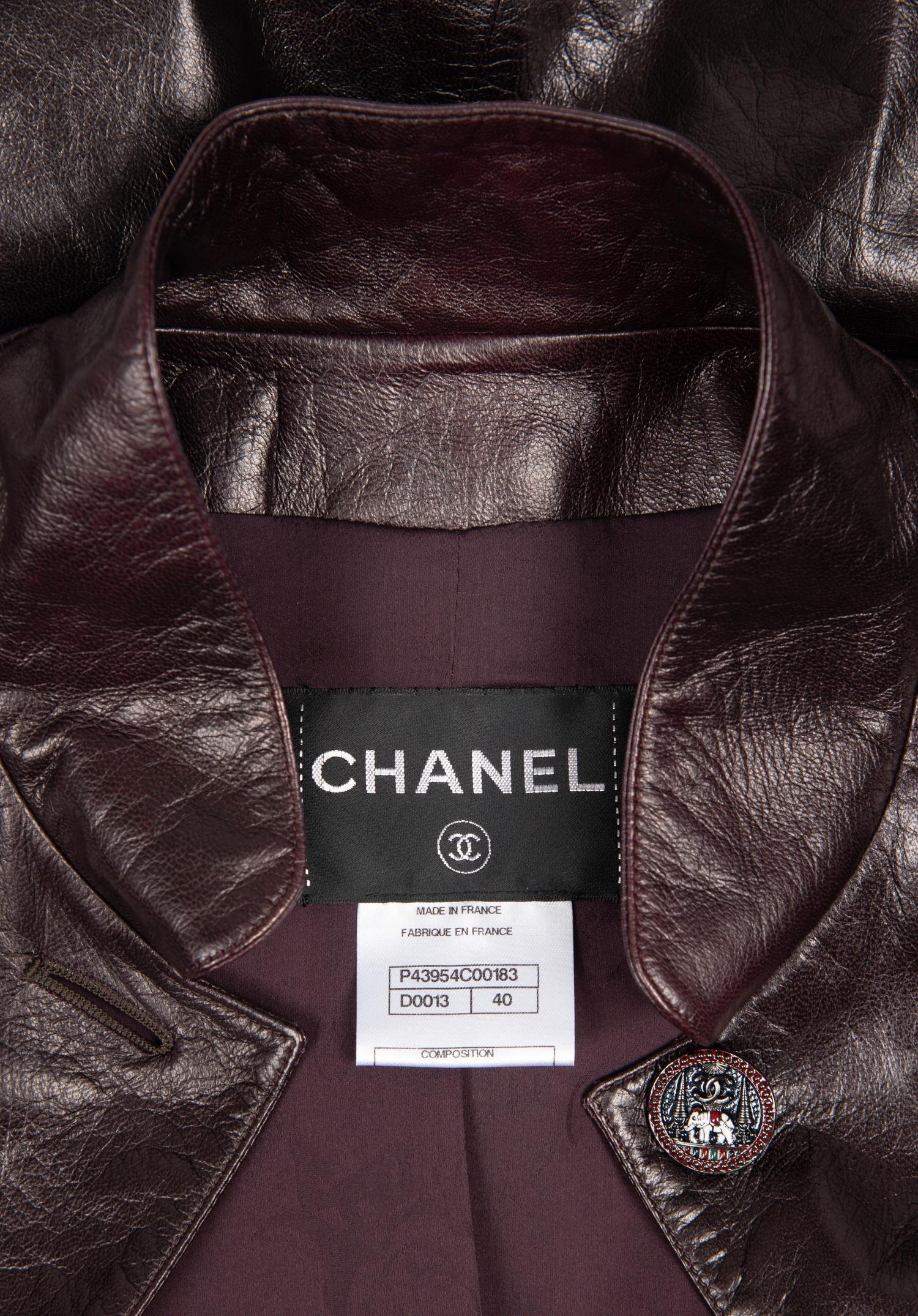 Chanel Leather Coat, Autumn 2012
