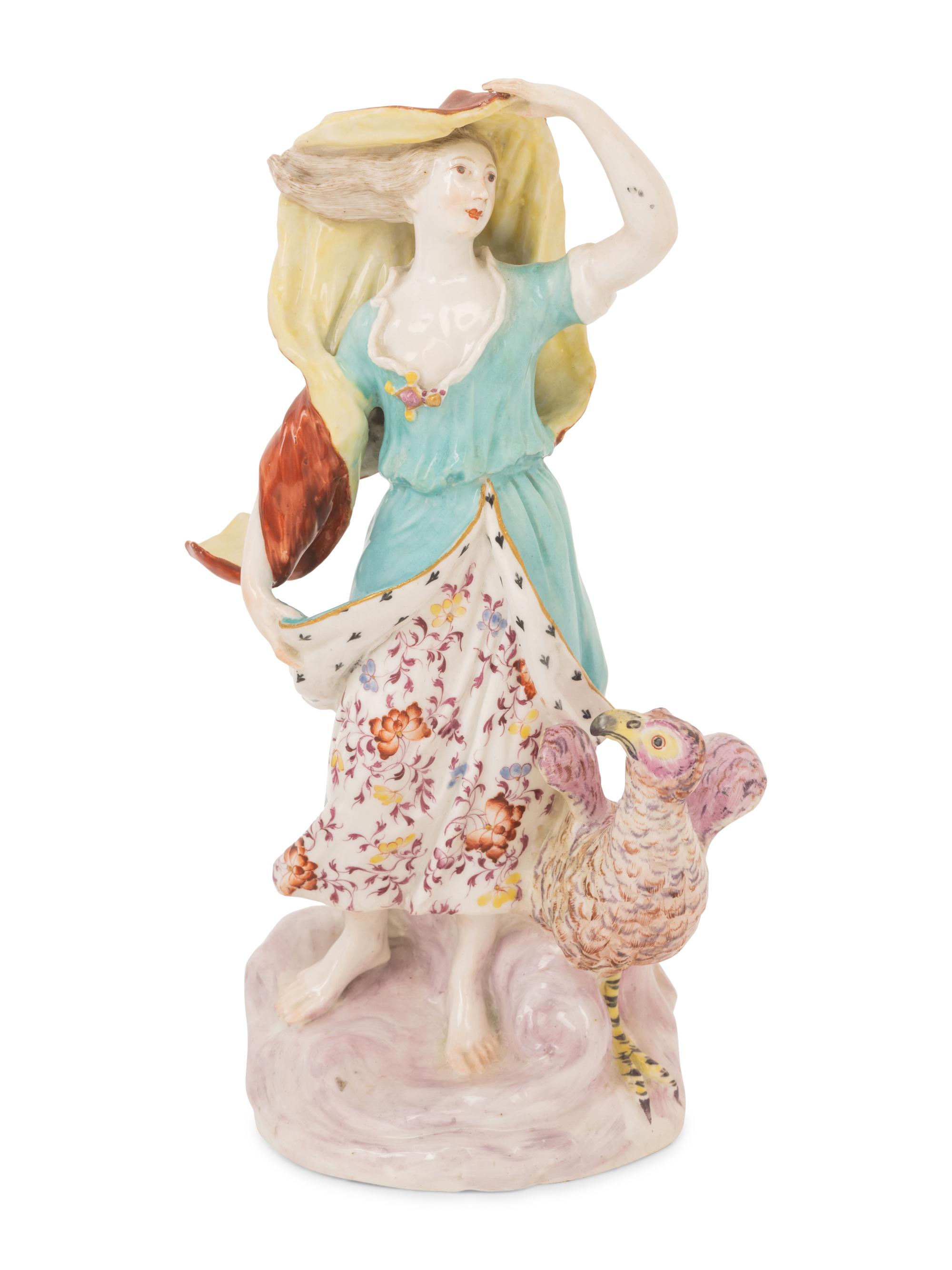 A Set of Four Chelsea Porcelain Figures Allegorical of the Elements