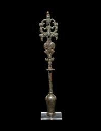 A Luristan Bronze Standard Finial with the Master of the Animals